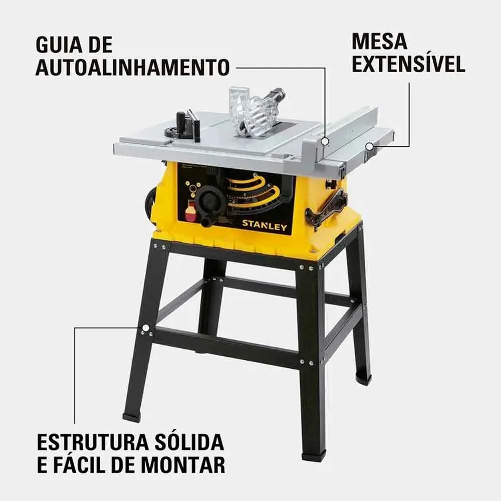 Serra Bancada 10 Pol Stanley 2000w SST2001